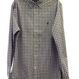 CAMICIA RALPH LAUREN A QUADRI VIOLA E BIANCA