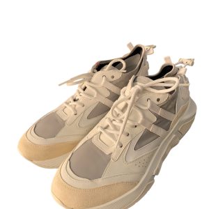SNEACKER G.ARMANI BIANCHE CON INSERTI BEIGE E GRIGI